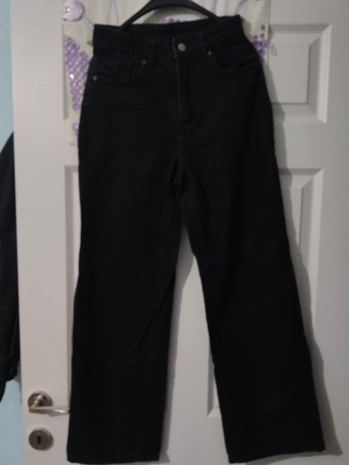 Kadın Siyah Boyfriend Pantolon Midi Boy - Görsel 2