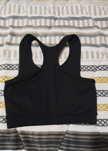 Siyah Spor Sütyeni Beyaz Çizgili - Görsel 3