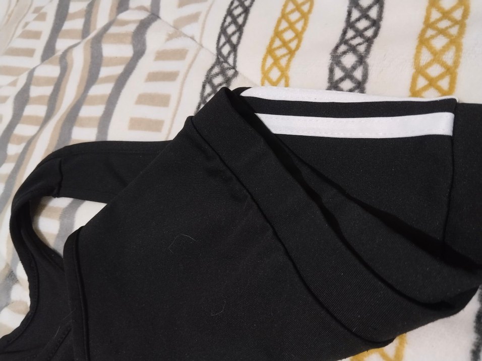 Siyah Spor Sütyeni Beyaz Çizgili - Görsel 2