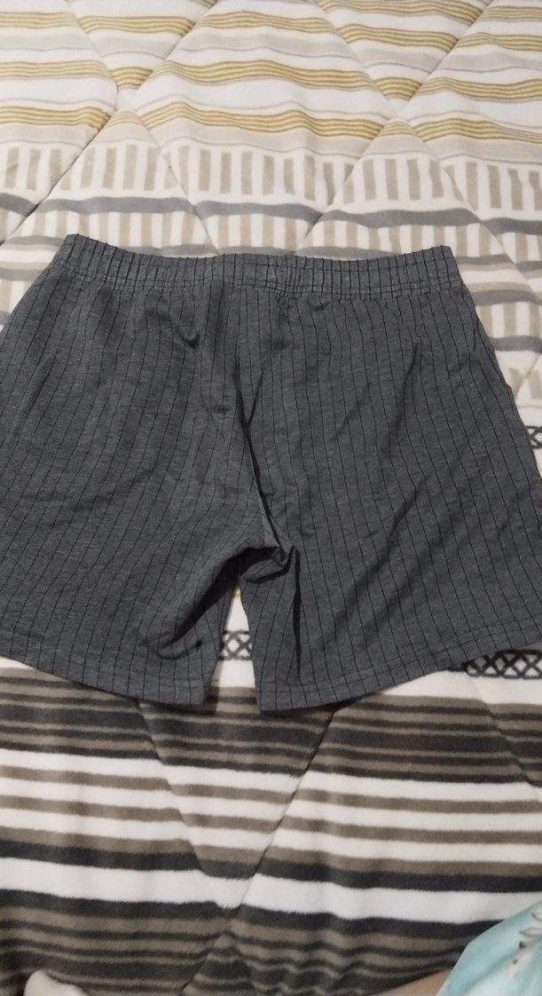 Gri Keten Regular Fit Erkek Şort - Görsel 4