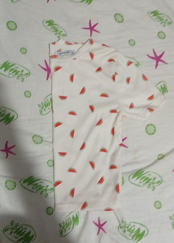 Armalife Karpuz Desenli Beyaz crop.
