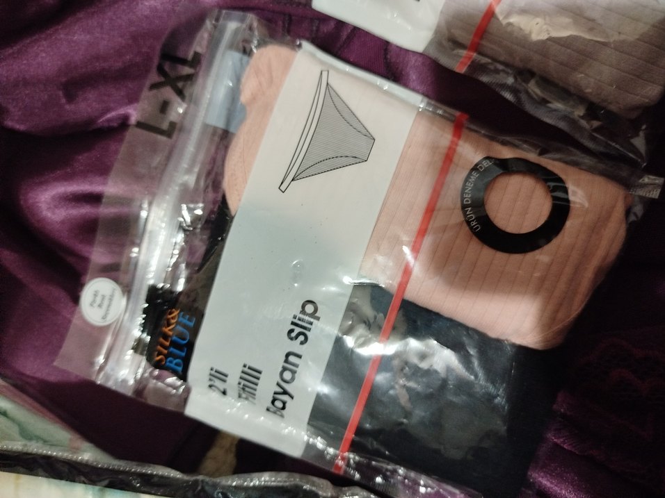 Fitilli Bayan Slip 2'li Paket Pastel Renkli - Görsel 2