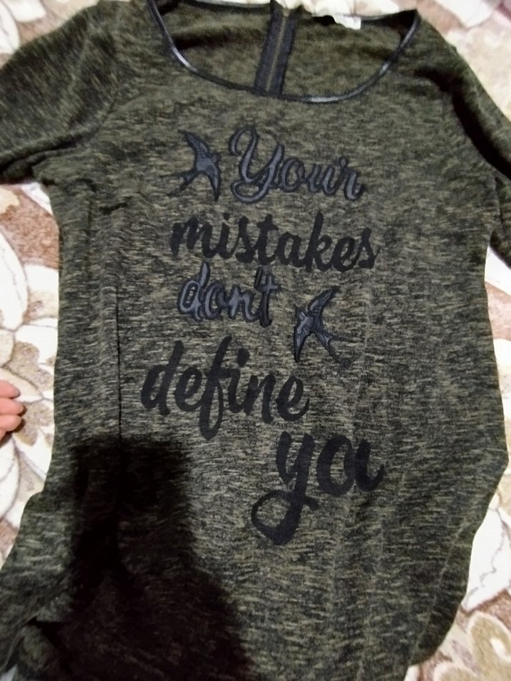 Gri Bohem Uzun Kollu Hamile Tişörtü - Görsel 5