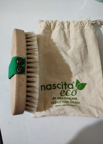 Bej At Kılı Banyo Fırçası ve Kılıfı - Görsel 3