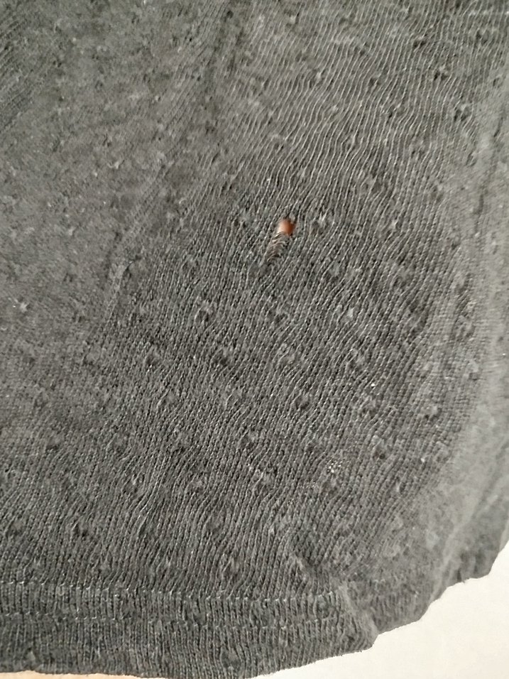 Siyah Örgü Goth Kedi Desenli Tişört - Görsel 5