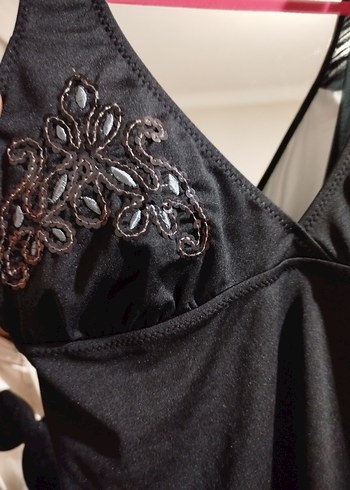 V Yaka Siyah Mayo - Görsel 4