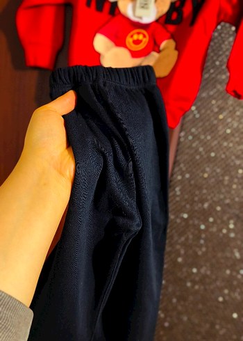 Kız - Erkek Çocuk Renkli Baskılı Sweatshirt ve Siyah Eşofman - Görsel 10