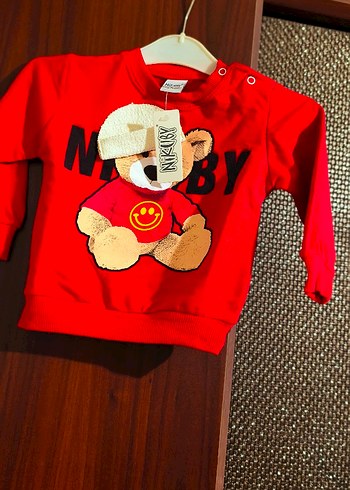 Kız - Erkek Çocuk Renkli Baskılı Sweatshirt ve Siyah Eşofman - Görsel 9