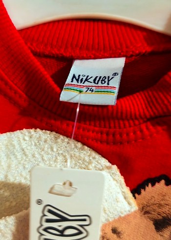 Kız - Erkek Çocuk Renkli Baskılı Sweatshirt ve Siyah Eşofman - Görsel 4