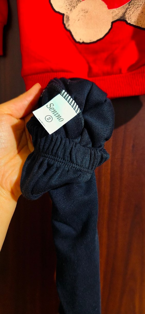 Kız - Erkek Çocuk Renkli Baskılı Sweatshirt ve Siyah Eşofman - Görsel 5