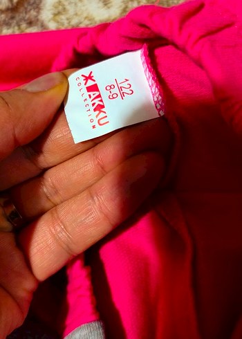 Kız Çocuk Pembe Dantelli Baskılı Kolsuz Tişört - Görsel 4