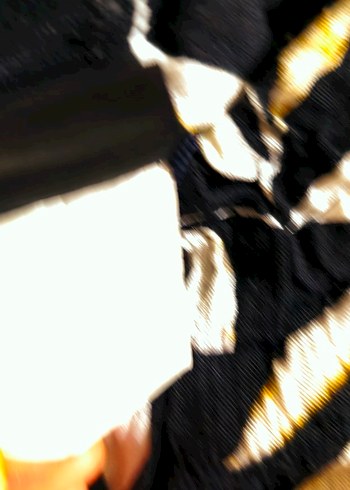 Vintage Sarı Yaprak Desenli Uzun Hamile Etek - Görsel 6