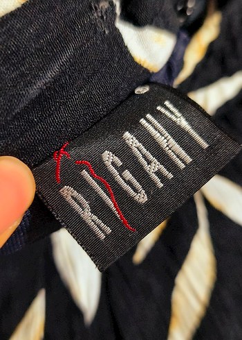 Vintage Sarı Yaprak Desenli Uzun Hamile Etek - Görsel 5