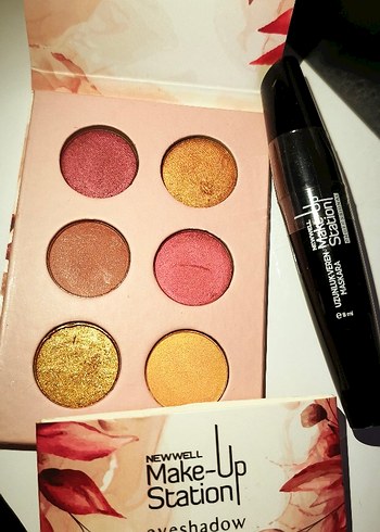 Orjinal Newwell Make-up Station Maskara ve Far Paleti set - Görsel 5