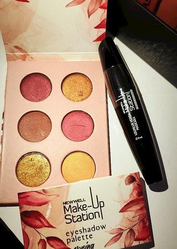 Orjinal Newwell Make-up Station Maskara ve Far Paleti set - Görsel 4