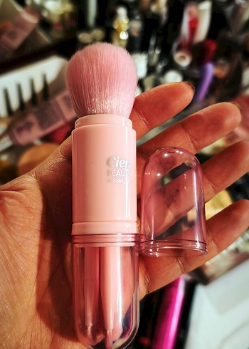 Pembe Pastel Makyaj Fırçası Seti - Görsel 2