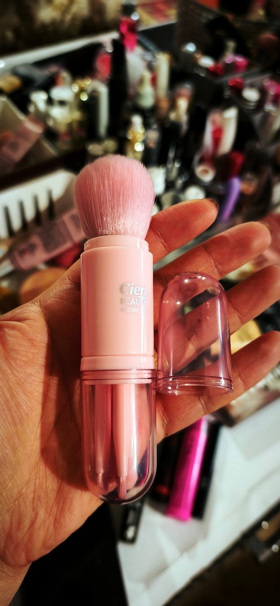 Pembe Pastel Makyaj Fırçası Seti - Görsel 2