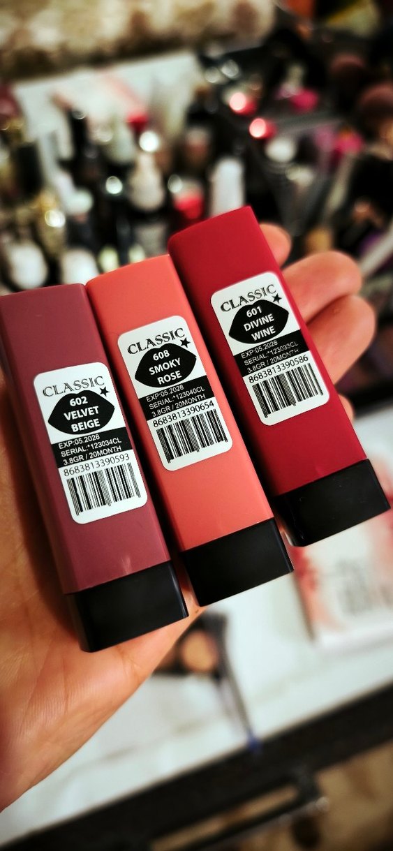 Koyu Kırmızı Ruj Seti 3 adet - Görsel 2