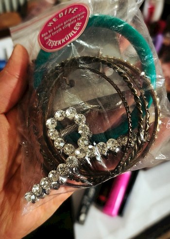 Mor Parlak Payetli Bohem Takısı - Görsel 2