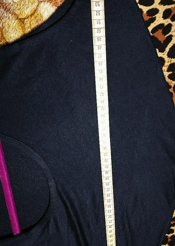 Leopar Desenli Lacivert Kadın bluz ceket takim - Görsel 10