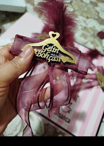 Altın Renk Pleksi Yüzük Pasta Süsü & Nişan susleri - Görsel 6