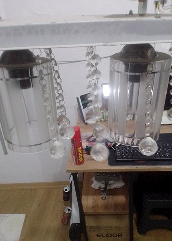 Beyaz Kristal Sarkıt Avize - Görsel 2