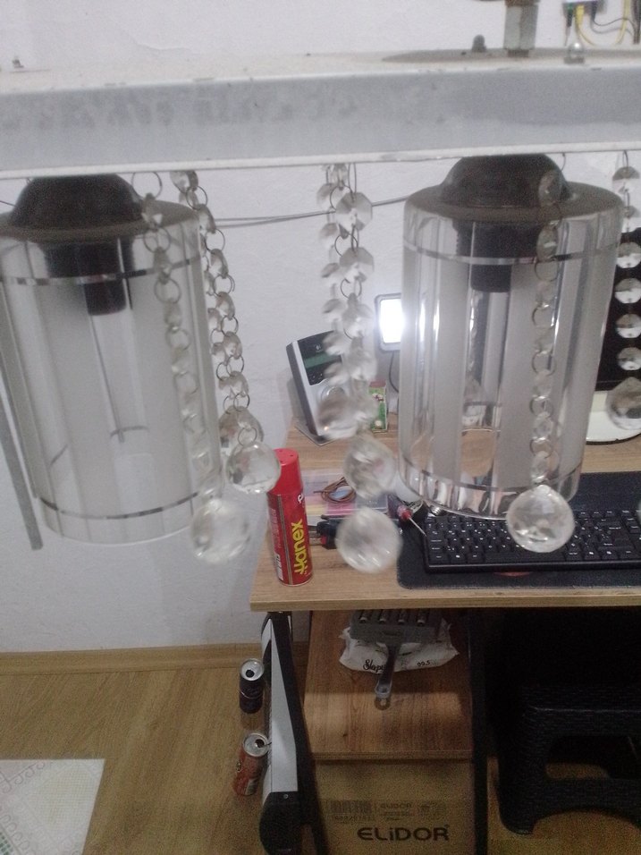 Beyaz Kristal Sarkıt Avize - Görsel 2