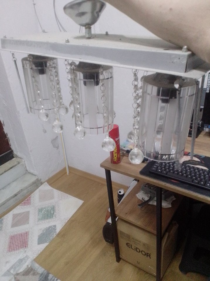 Beyaz Kristal Sarkıt Avize - Görsel 3