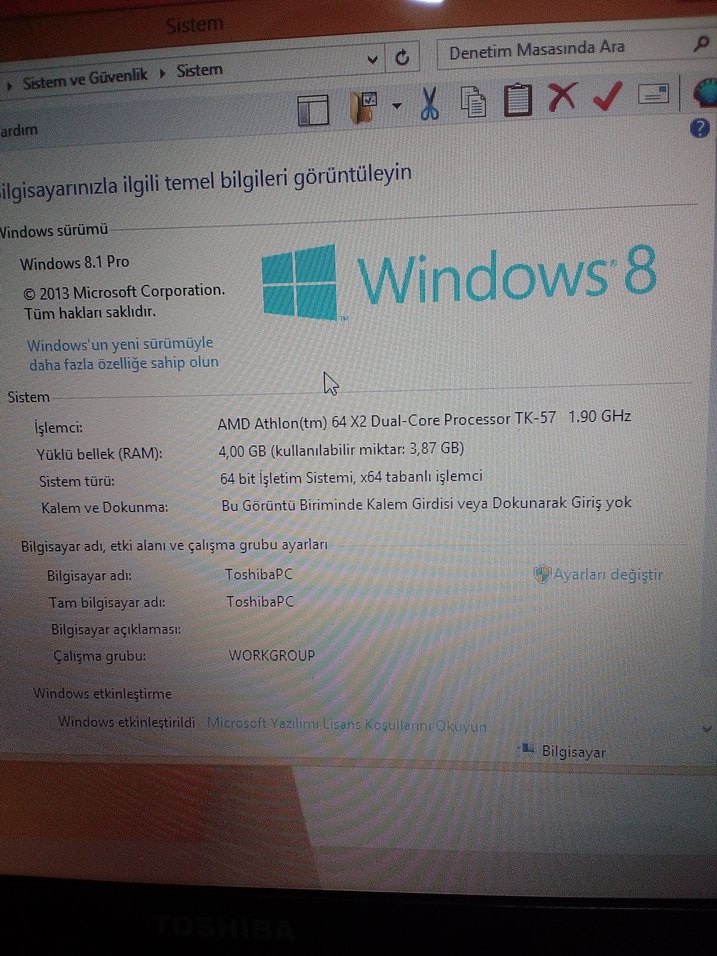 Toshiba l300 taptop - Görsel 3