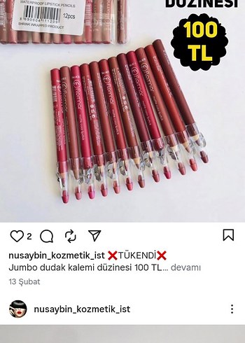 Koyu Kırmızı Jumbo Dudak Kalemi Seti