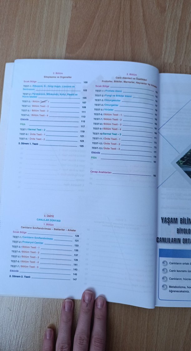 9. Sınıf Biyoloji Soru Bankası - Görsel 4