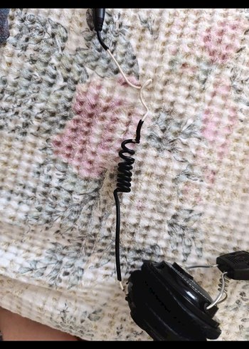 Siyah Katlanabilir Kablolu Kulaklık - Görsel 5