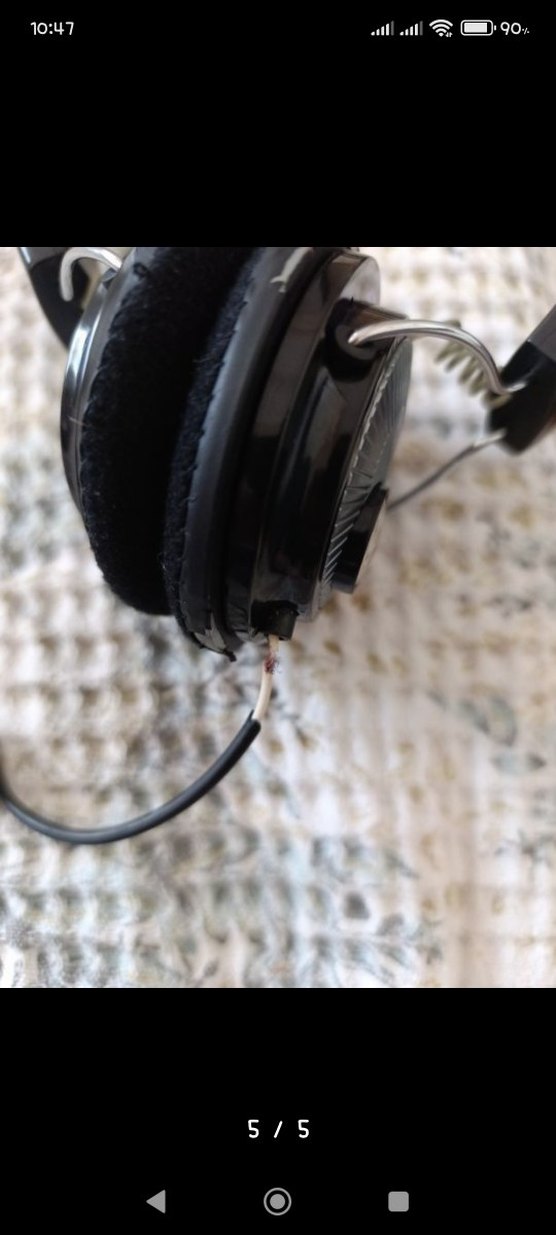 Siyah Katlanabilir Kablolu Kulaklık - Görsel 3