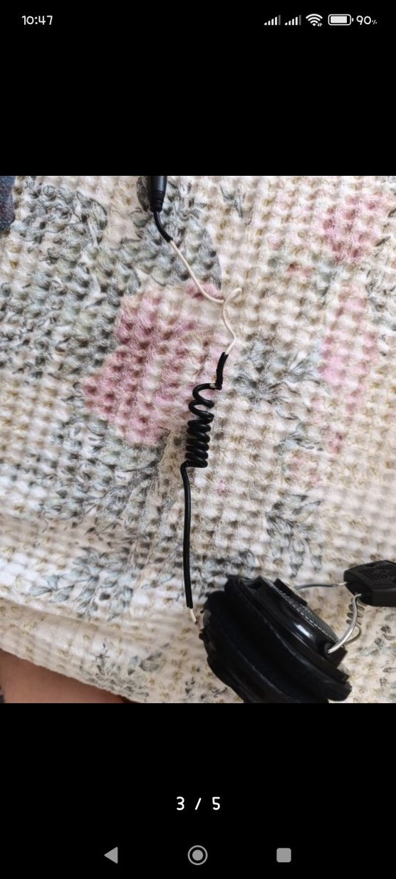 Siyah Katlanabilir Kablolu Kulaklık - Görsel 5