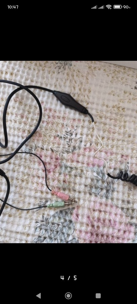 Siyah Katlanabilir Kablolu Kulaklık - Görsel 4