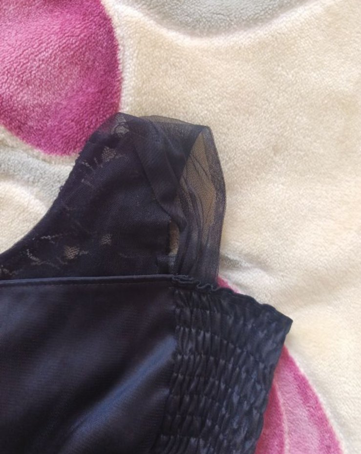 Siyah Drape Detaylı Straplez Uzun Kadın Elbise - Görsel 4