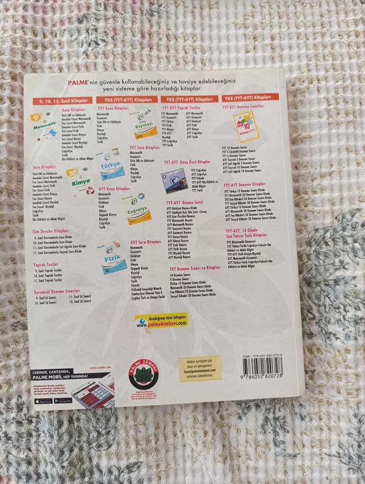 11. Sınıf Biyoloji Soru Kitabı Palme - Görsel 2