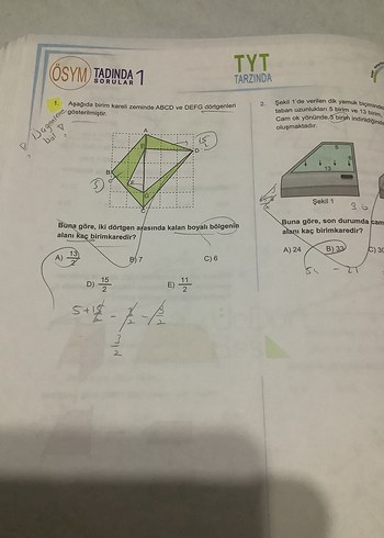 Beden Renk TYT-AYT Geometri soru bankası