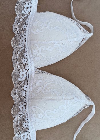 MİORRE Beyaz Dantelli Kadın Bralet