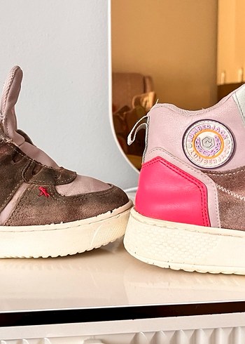 Lumber Jack 33 numara Kız Çocuk Pembe Nubuk - Görsel 5