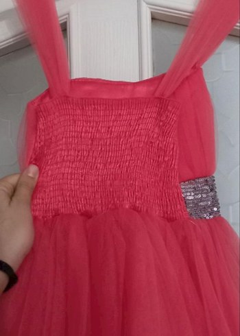 çocuk Uzun Askılı Abiye Elbise 8 yaş uygundur - Görsel 3