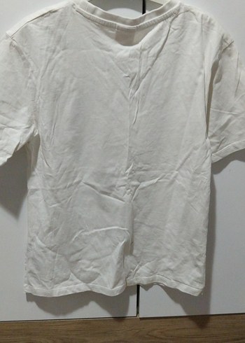 Beyaz Tişört Kısa Kollu, Atatürk Baskılı - Görsel 3