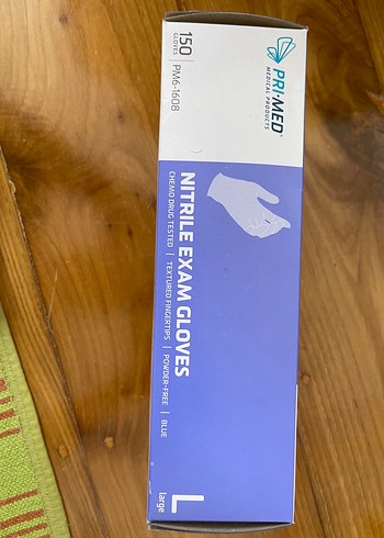 Büyük Beden Nitril Muayene Eldivenleri 150'li (L Beden PUDRASIZ) - Görsel 3