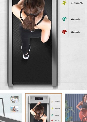 LED Ekranlı Siyah Koşu Bandı Hoparlörlü - Görsel 6