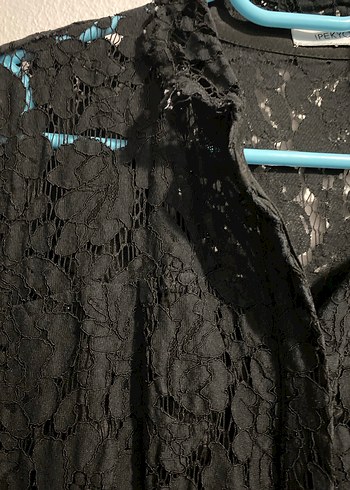 Uzun Kollu Siyah Dantel Gotic Elbise - Görsel 2