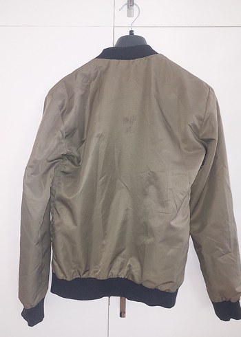 Haki Kadın Fermuarlı Günlük Ceket - Görsel 3