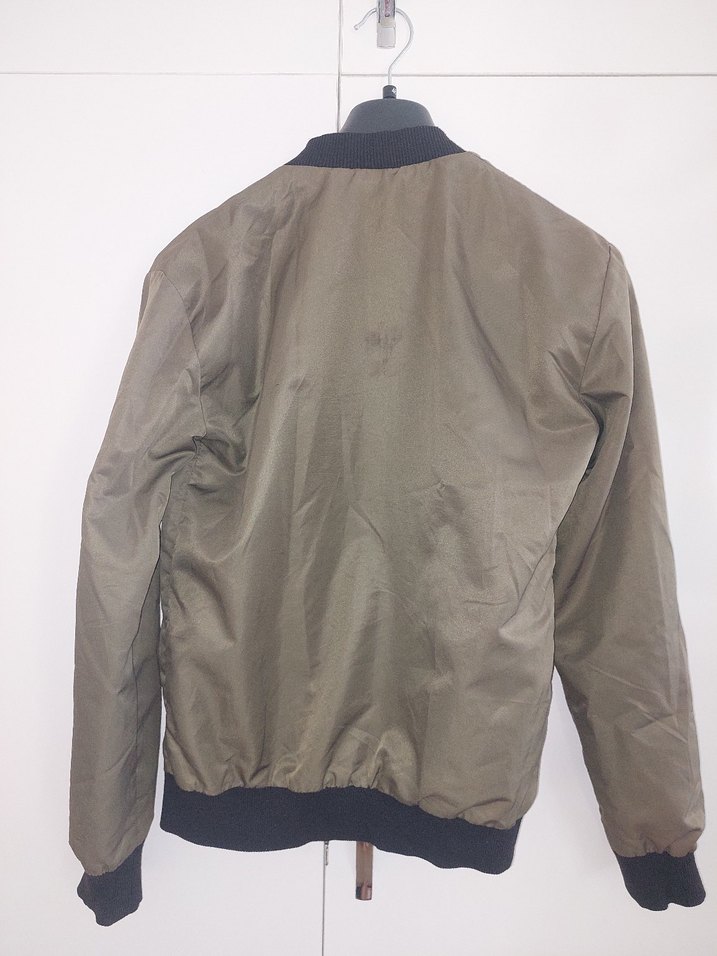 Haki Kadın Fermuarlı Günlük Ceket - Görsel 3