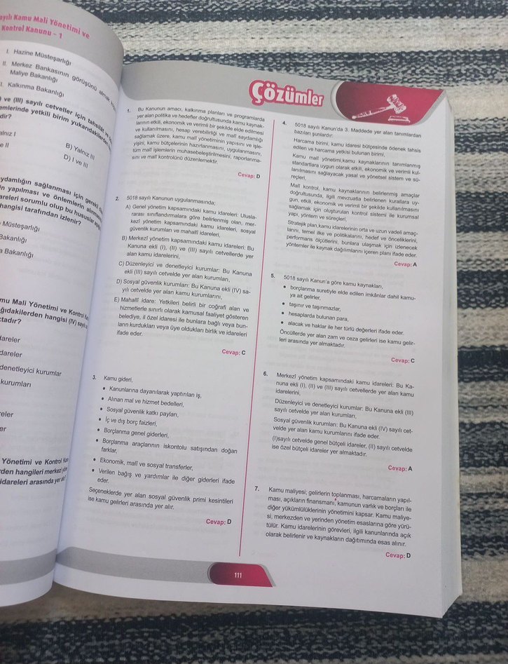 İçişleri Bakanlığı Görevde Yükselme Sınavı Çözümlü Soru Bankası - Görsel 3