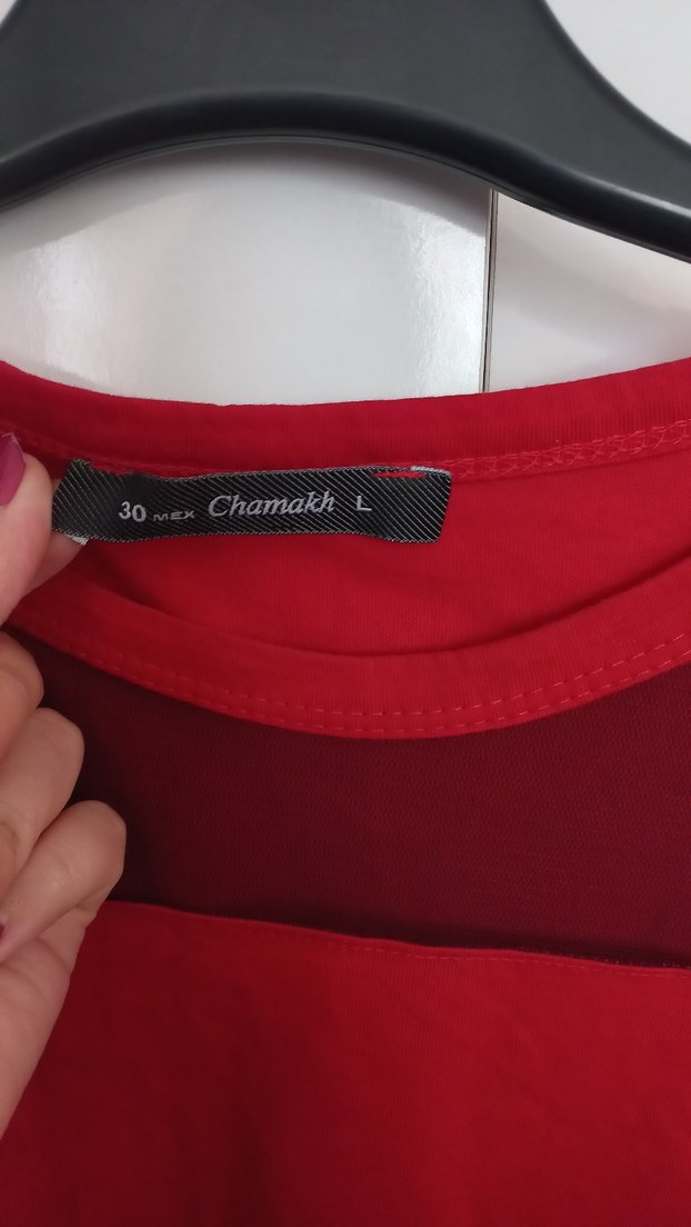 Kırmızı Kısa Kollu Spor Tişört - Görsel 5