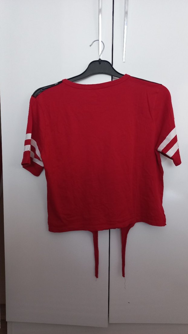 Kırmızı Kısa Kollu Spor Tişört - Görsel 4